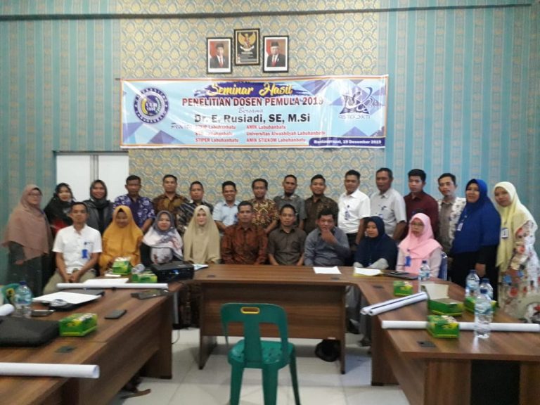 Seminar Hasil Penelitian Dosen Pemula Tahun 2019